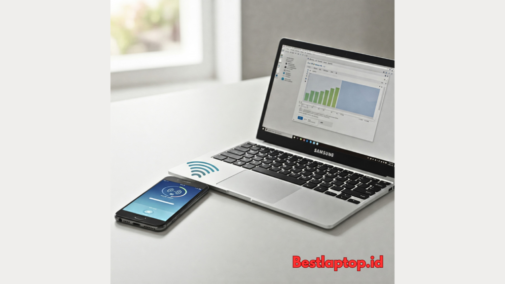 transfer data hp samsung ke laptop