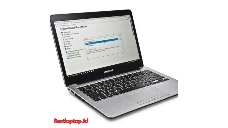 cara instal laptop samsung