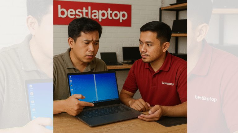 Layar Laptop Berkedip dan Bergaris