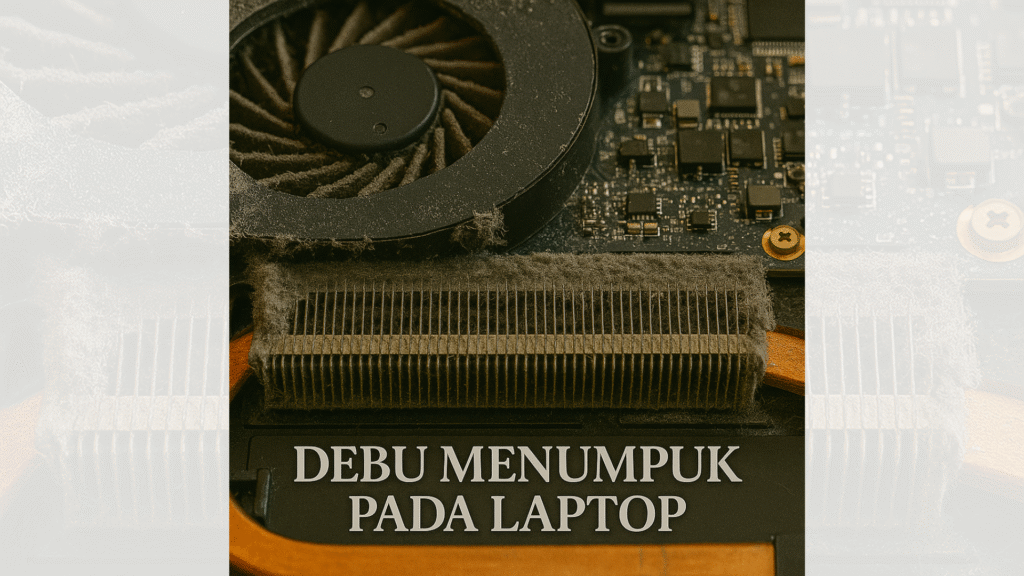 debu menumpuk di kipas laptop